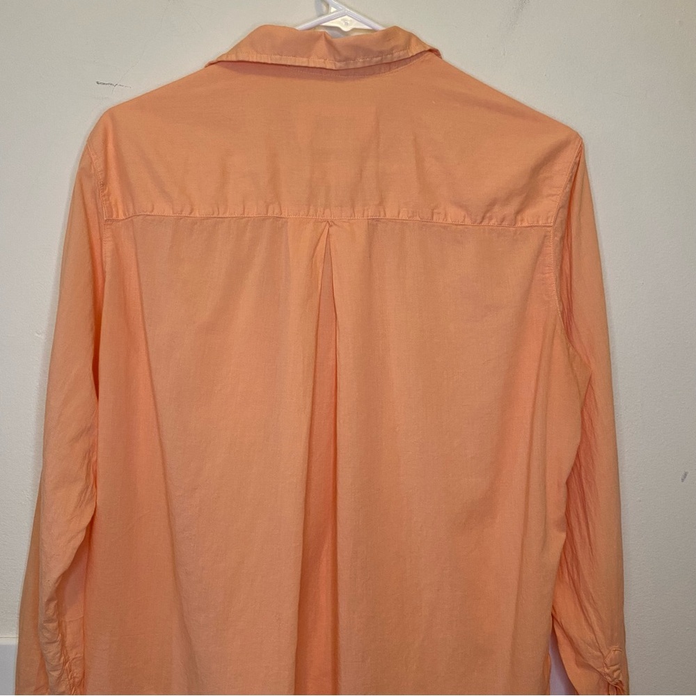 GRAYSON The Hero Button Down Cotton Shirt Melon Orange Sz 2 Small - Picture 11 of 13